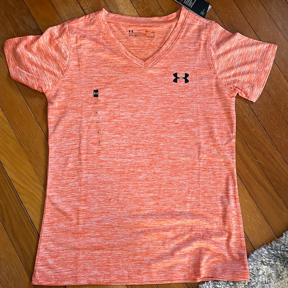 Orange small UA tee. New with tags.